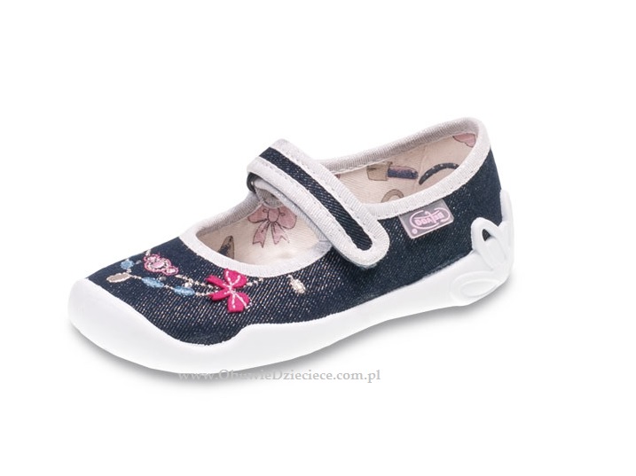 1-114X214 BLANCA granat jeans z ozdobnymi kwiatuszkami balerinki czółenka dziewczęce kapcie buciki obuwie dziecięce Befado 25-30 1-114X214 BLANCA granat jeans z ozdobnymi kwiatuszkami balerinki czółenka dziewczęce kapcie buciki obuwie dziecięce Befado 25-30